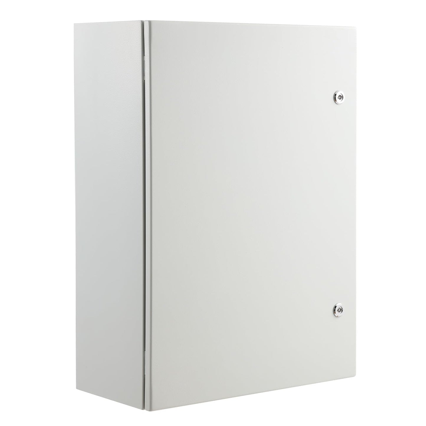 VEVOR Steel Electrical Box, 28 x 20 x 10 in, Cold Rolled Steel Electrical Enclosure Box, Wall-Mounted Outdoor Electrical Electronic Equipment Enclosure with Mounting Plate Hinges Lock, IP66 Waterproof