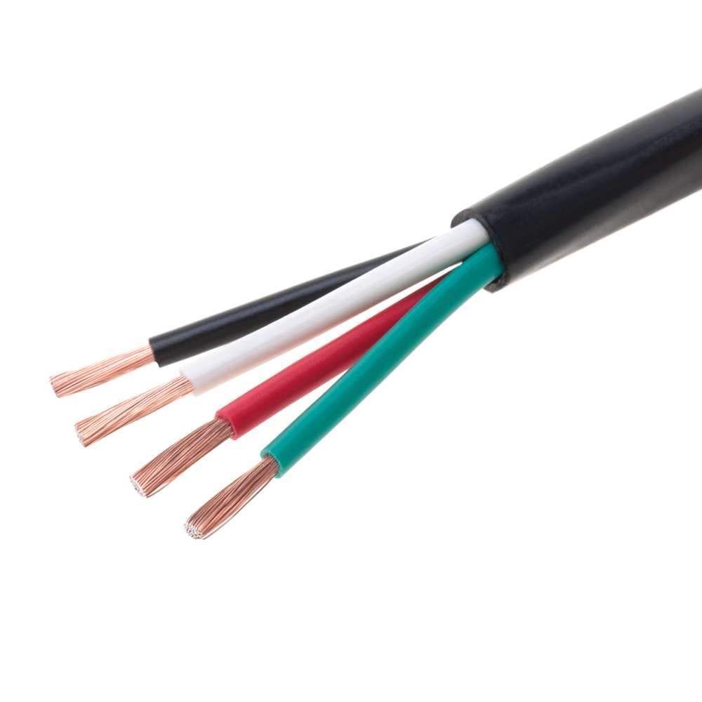 Cables Direct 14-Gauge Outdoor Speaker Wire, 500 Ft | 4 Conductor, Copper Clad Aluminum, Stranded Bulk Audio Cable | CL2, Direct Burial, UV Resistant