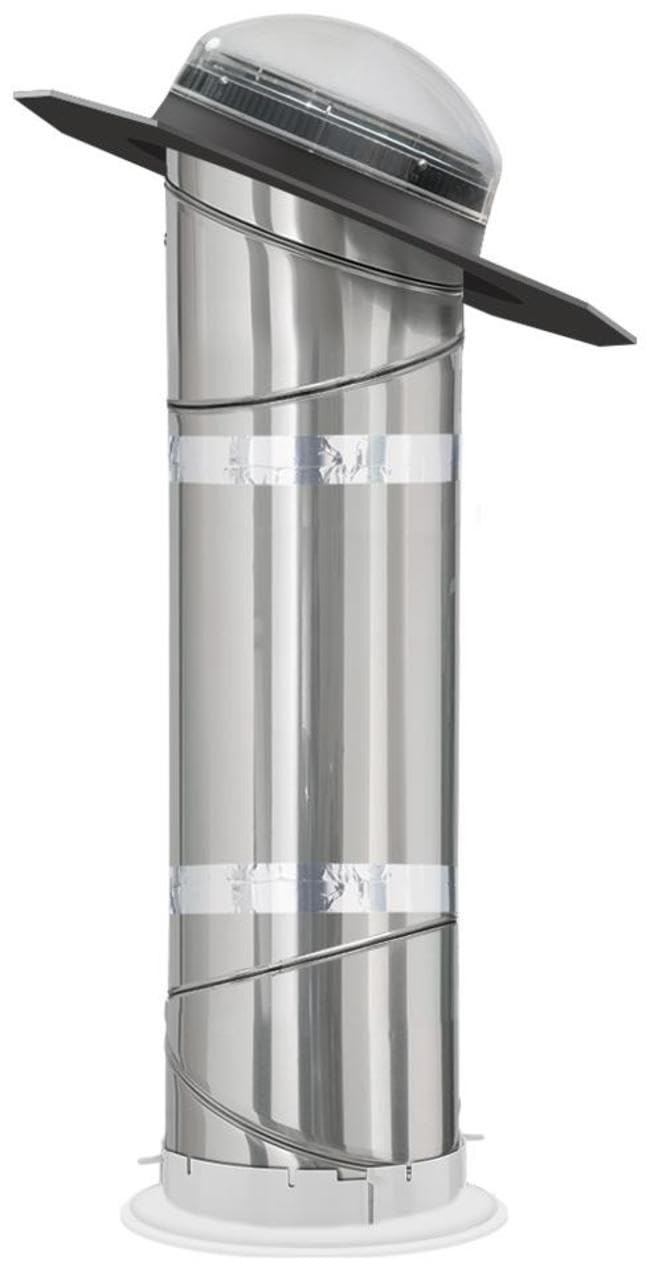 VELUX TGR 014 1000 Sun Tunnel, 14" Impact Dome Tubular Skylight w/Rigid Tunnel & Low Profile Flashing