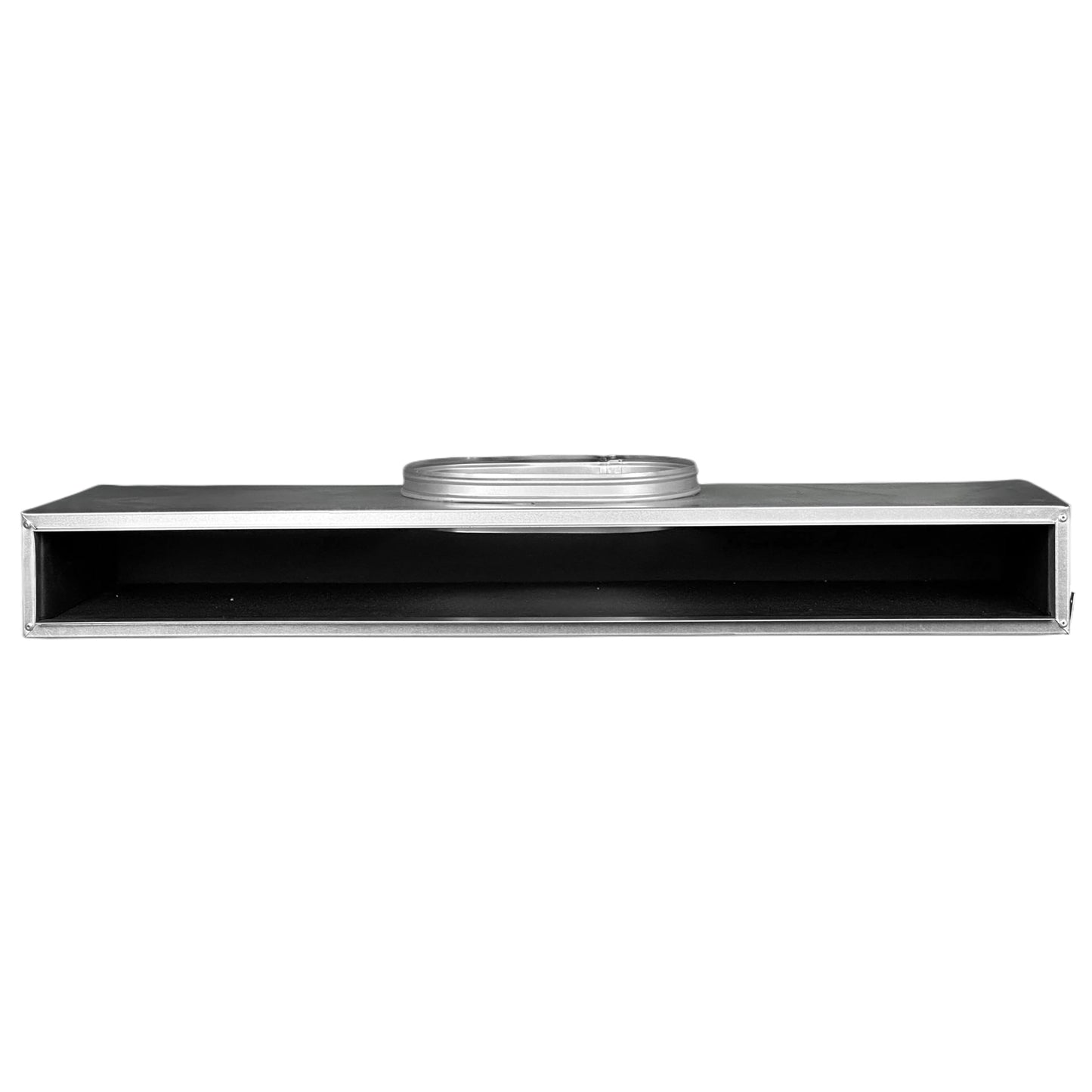 BUILDMART - 36" Plenum Box for [36" Linear Slot Diffuser - (2 Slot) Double Slot] Premium Insulated Galvanized Sheet Metal Plenum Box for Heating and Cooling - Texas Buildmart