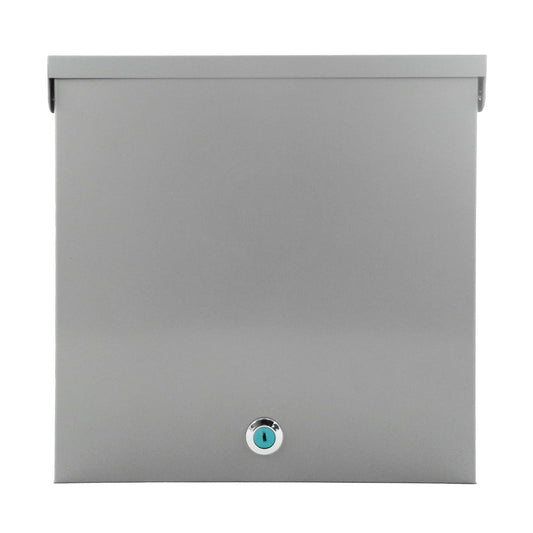 Steel Indoor/Outdoor Electrical Junction Box, 24×24×12 inches Waterproof and dustproof Electrical Enclosure with mounting Base Plate Wall-Mounted Lockable Electrical Junction Box