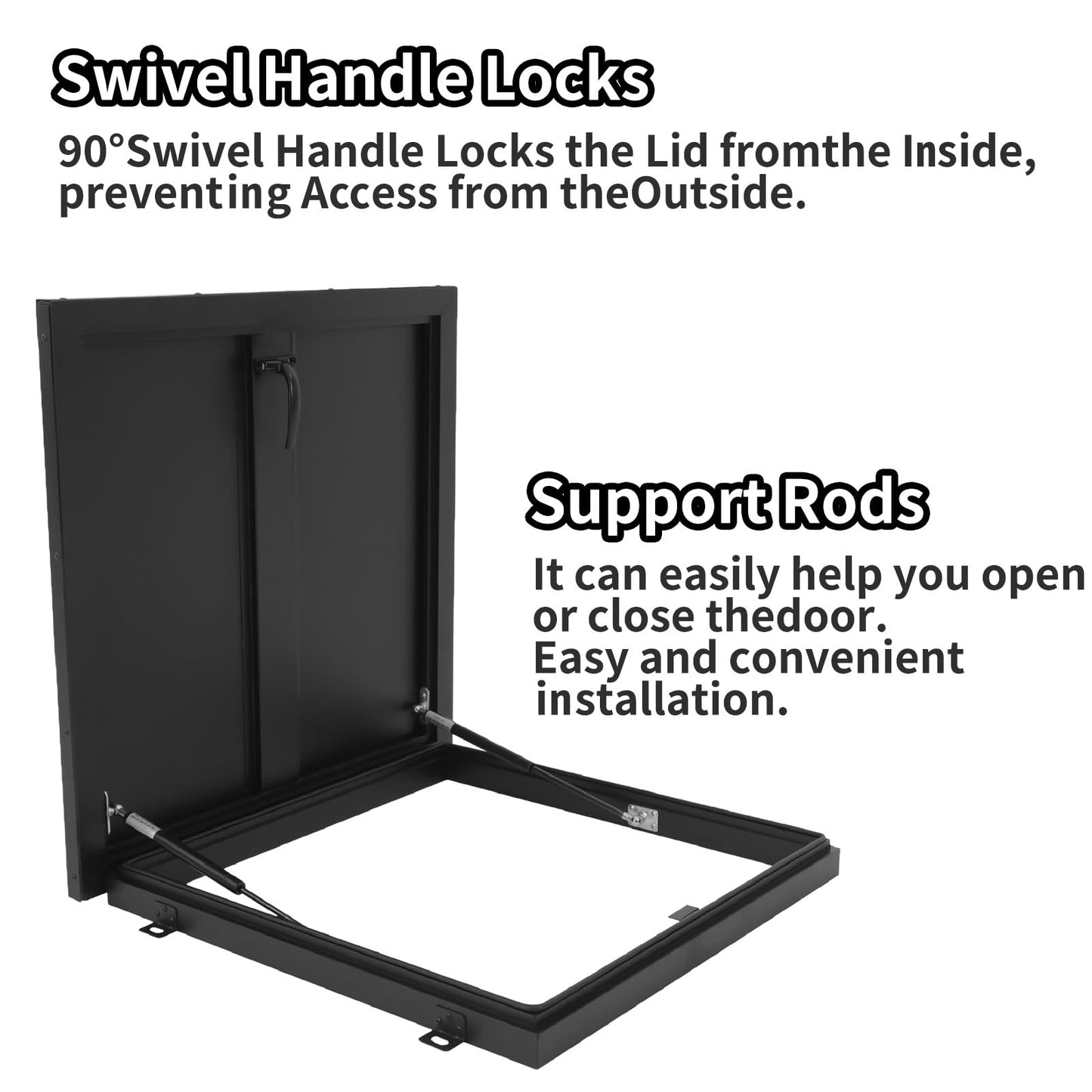 Skylight Roof Window, 32x35in / 81.3x88.9cm Galvanized Steel Plate, Customizable Size, Emergency Escape for Industrial Factories and Shopping Malls