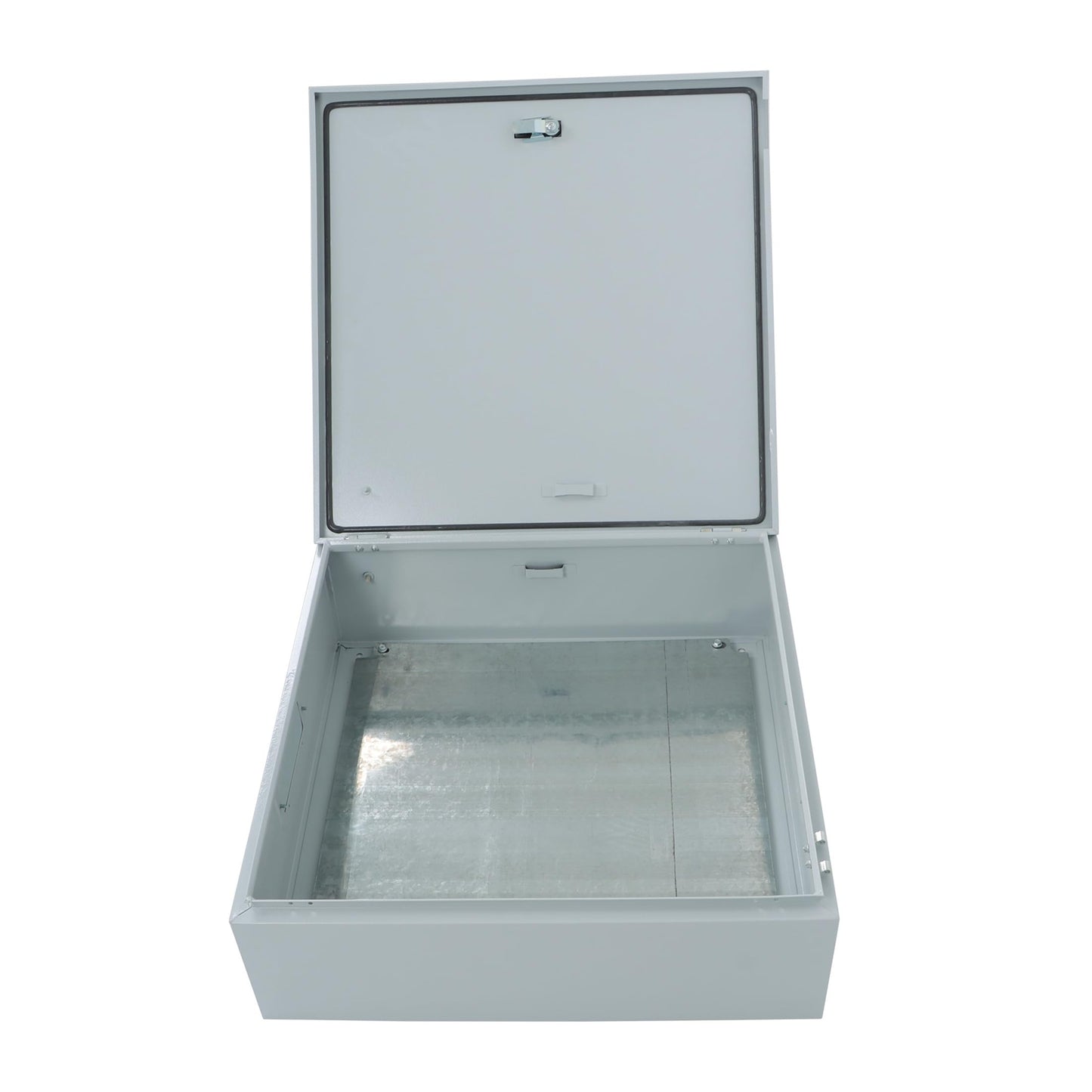 Thomletha 24 x 8 x 24 NEMA 4X Electrical Junction Box - Premium Steel Enclosure for Industrial Controls - Heavy Duty Outdoor Metal Cabinet with Dual-Key Lock - Fits Wiring, Connectors and Panels