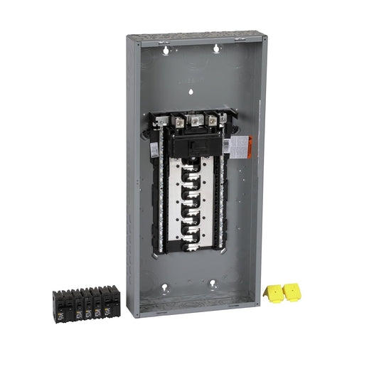 Square D - HOM2040M200PCVP Homeline 200-Amp 20-Space 40-Circuit Indoor Main Breaker Load Center Value Pack, Plug-on Neutral Ready