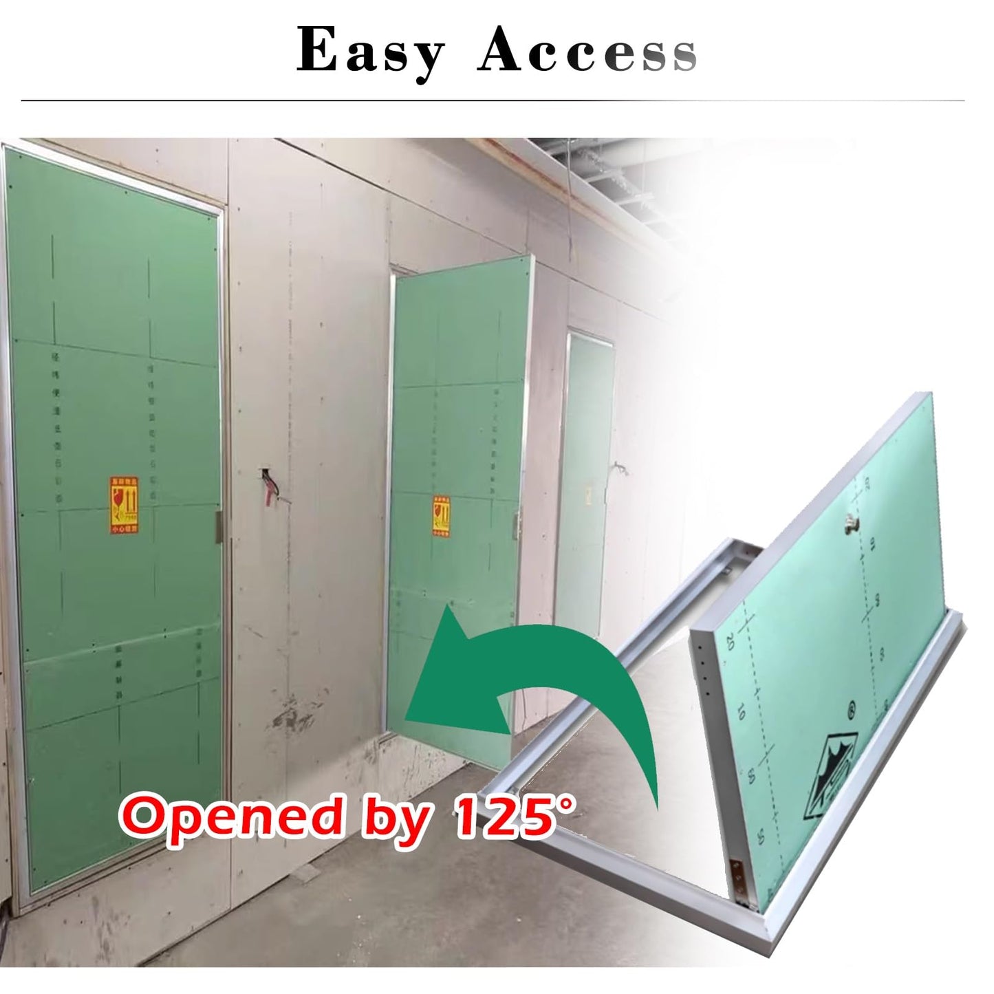 Metal Access Panel for HVAC Inspection, Commercial Door for Electrical Box and Plumbing, Ideal for Hotels and Basements, 200x300mm (8x12in) Access Cover