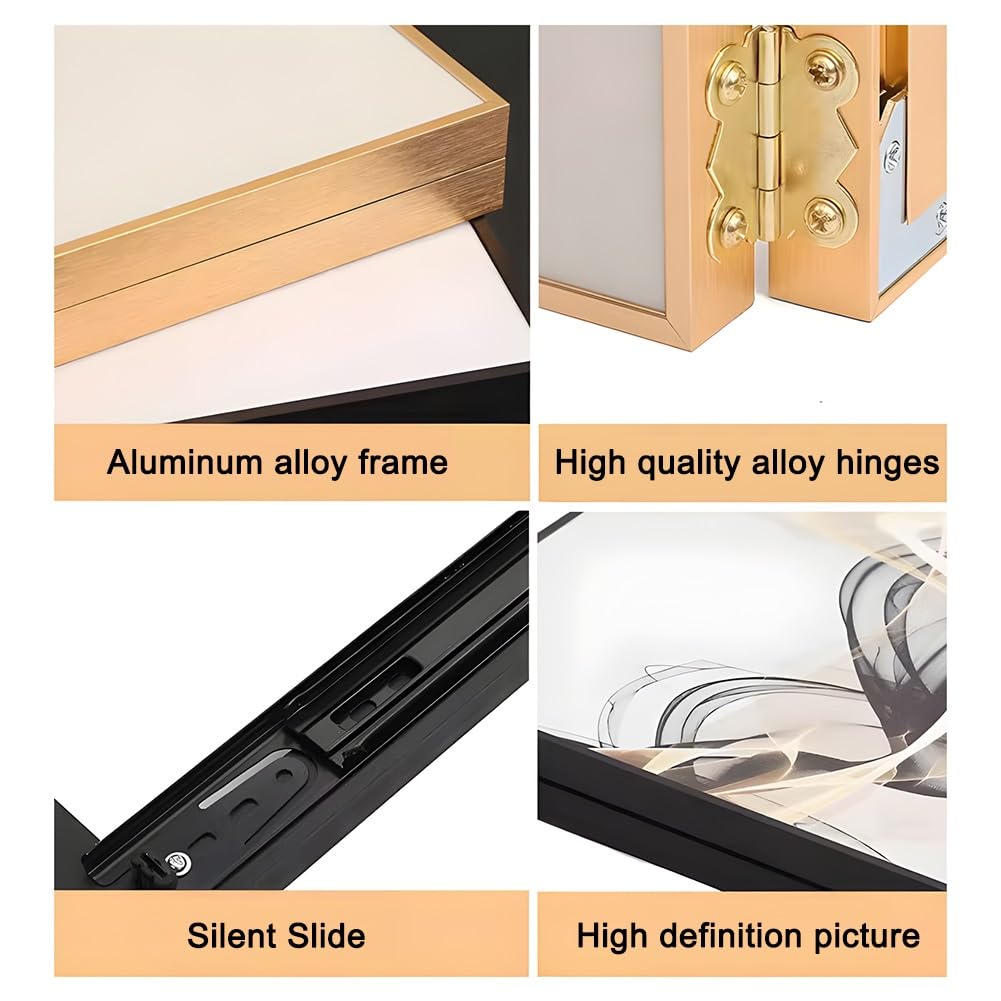 Decorative Electrical Panel Cover - Hidden Circuit Breaker & Fuse Box Wall Art, Stylish Aluminum Alloy Frame for Home, Office, & Commercial Use