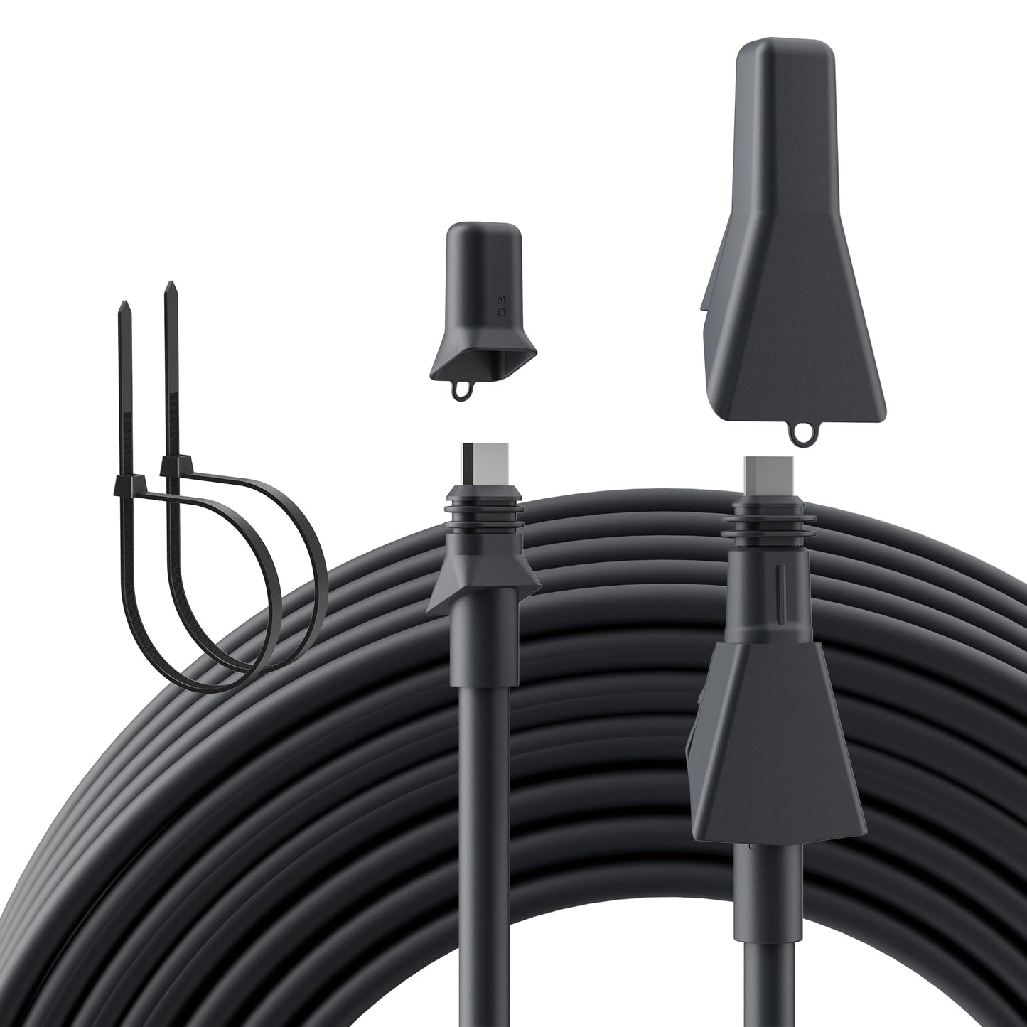 EAZUSE Starlink Flat High Performance Cable Waterproof 25M/82FT Starlink Performance Gen 2 Cables for Dish to Power Supply