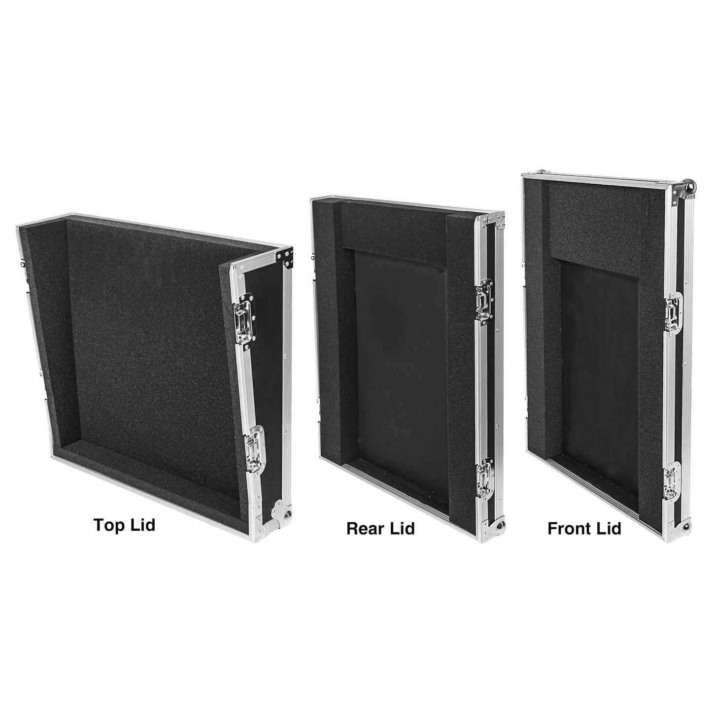 Sound Town Shock Mount 12U ATA Rack Case with 20” Rackable Depth, 11U Slant Mixer Top and Casters, 12-Space Size - Pro Tour Grade (STMR-SP12UW)