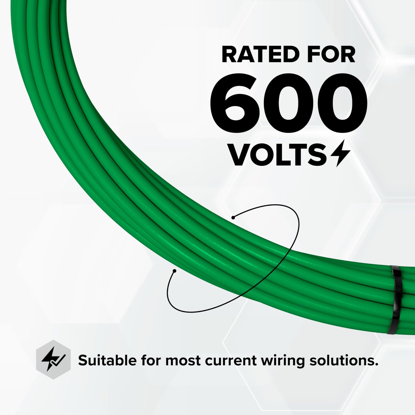 THE CIMPLE CO 10 AWG Insulated Solid Copper THHN/THWN Wire 200 FT - 10 Gauge Ground Wire for Electrical Grounding in Residential, Commercial, Industrial Buildings - 200 Feet (60 Meters), Green