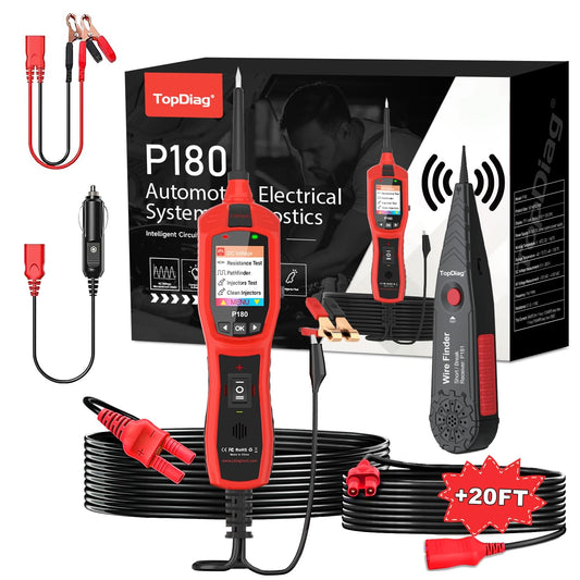 Circuit Breaker Finder Tool, Battery Tester, AC DC Voltage Tester, Fuel Injector Tester, 9V-30V Automotive Circuit Tester with 40FT Cable, P180