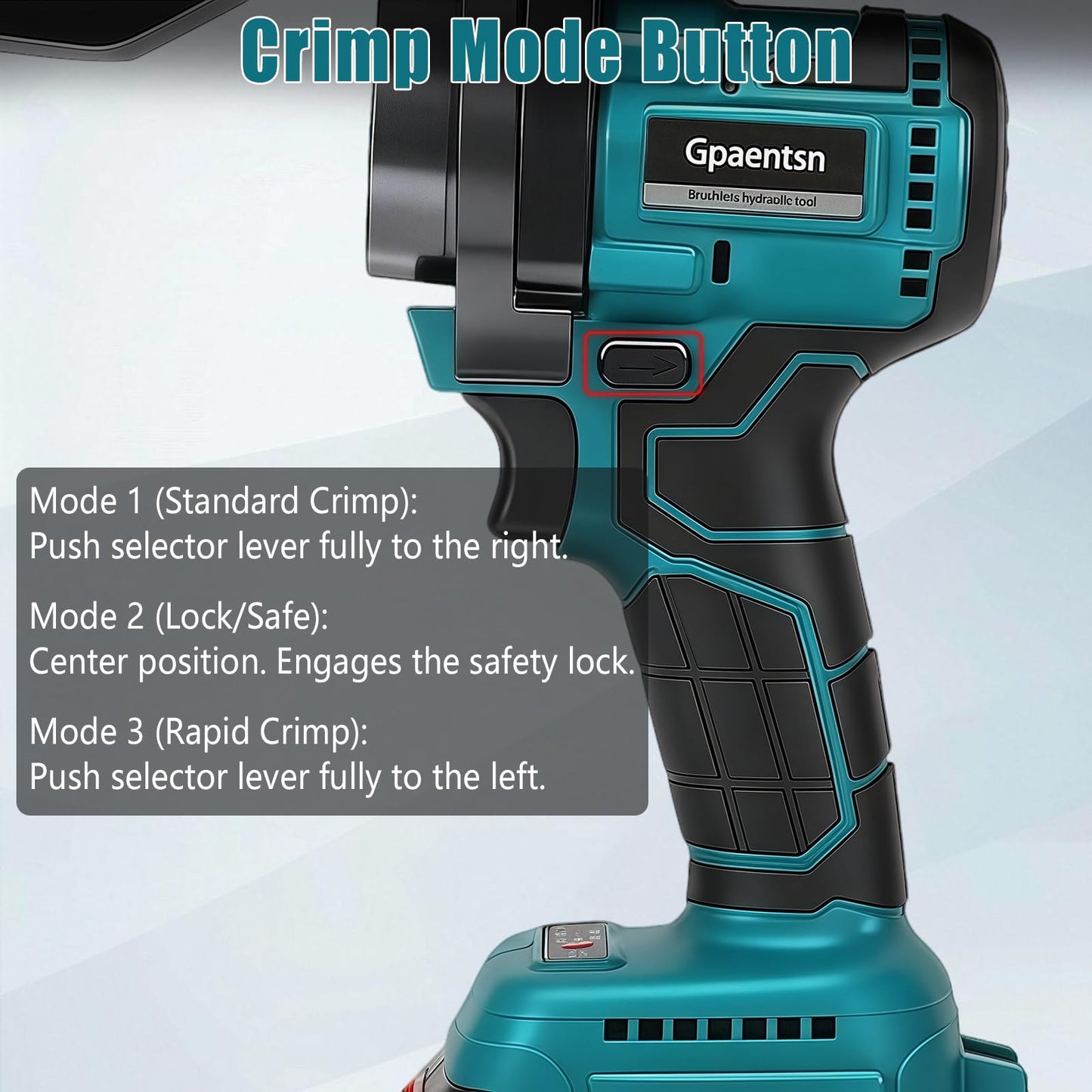 Gpaentsn Hydraulic Crimping Pliers Tool Cordless, Electric Hydraulic Cable Lug Crimping Tool Kit with 20 Dies(12AWG~00AWG) for 12 AWG to 2/0 AWG Terminal, Cable