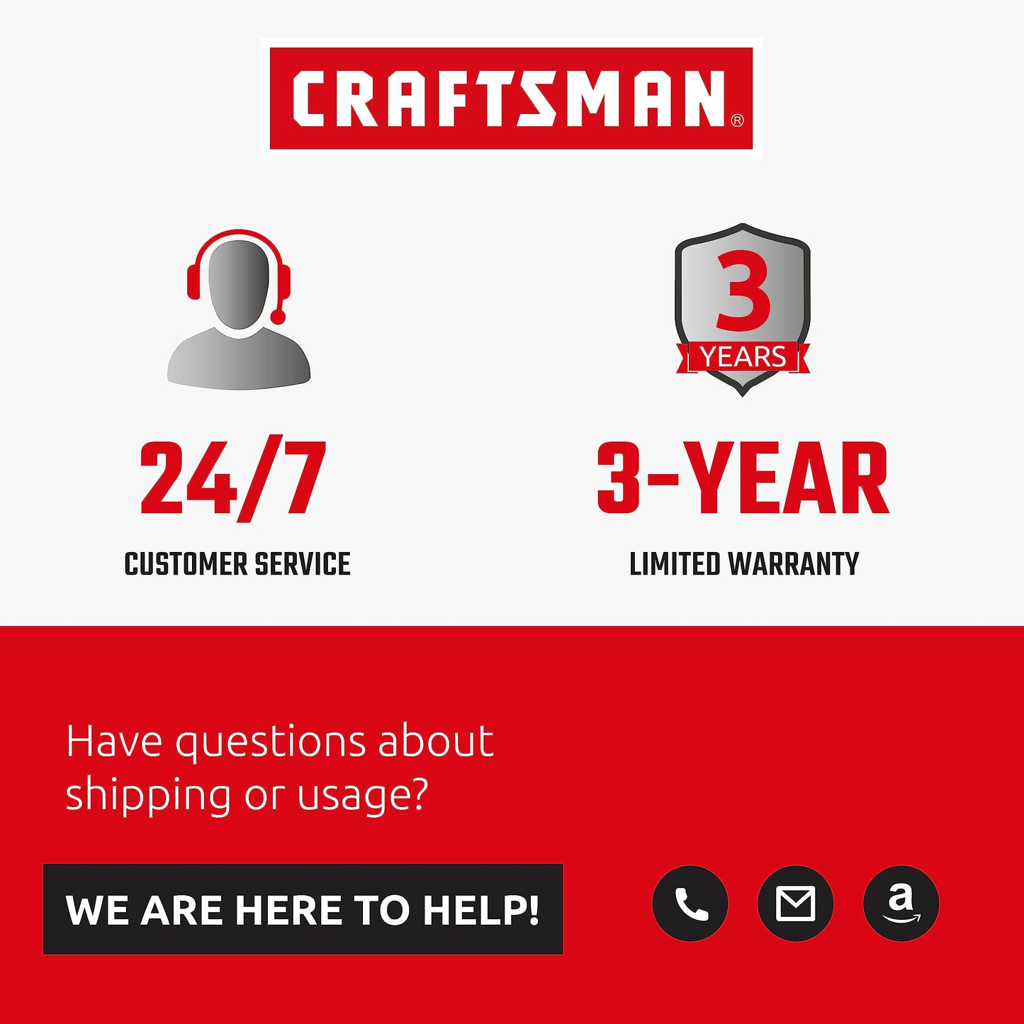 CRAFTSMAN 100 Ft. Retractable Extension Cord Reel With 4 Outlets & Heavy Duty 14AWG SJTW Cable