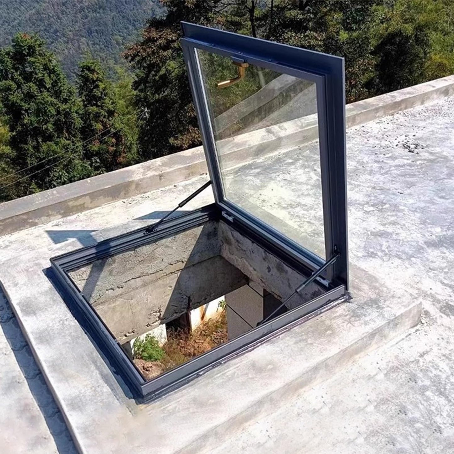 Skylight Roof Window - Clear Shed, Garage, Basement & Attic Light, Custom Size 22x16in (55x40cm) for Sunroom & Outdoor Well Lighting - Durable & Stylish Design