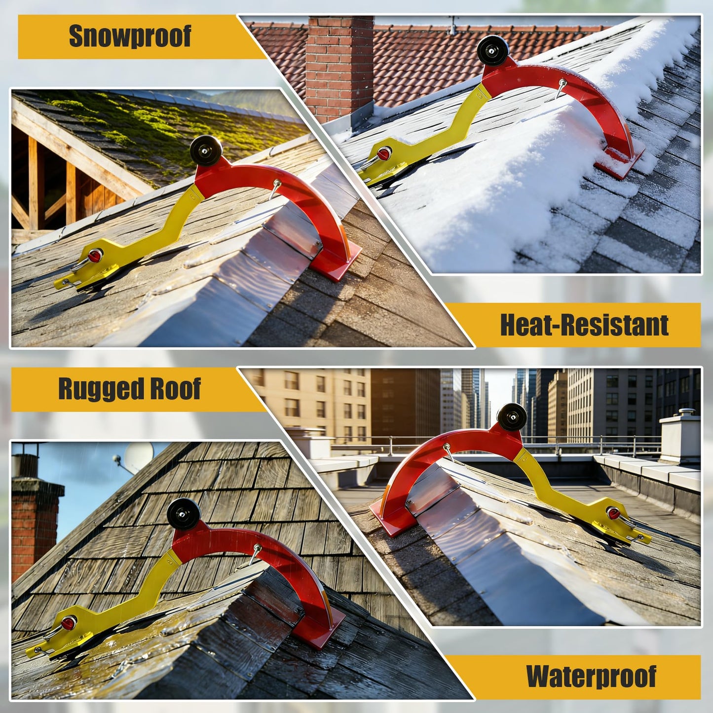 Roof Anchor,Roof Hook,5000 Lb Capacity for 6/12-12/12 Pitch Roofs,RidgePro Roof Anchor(No Pole)